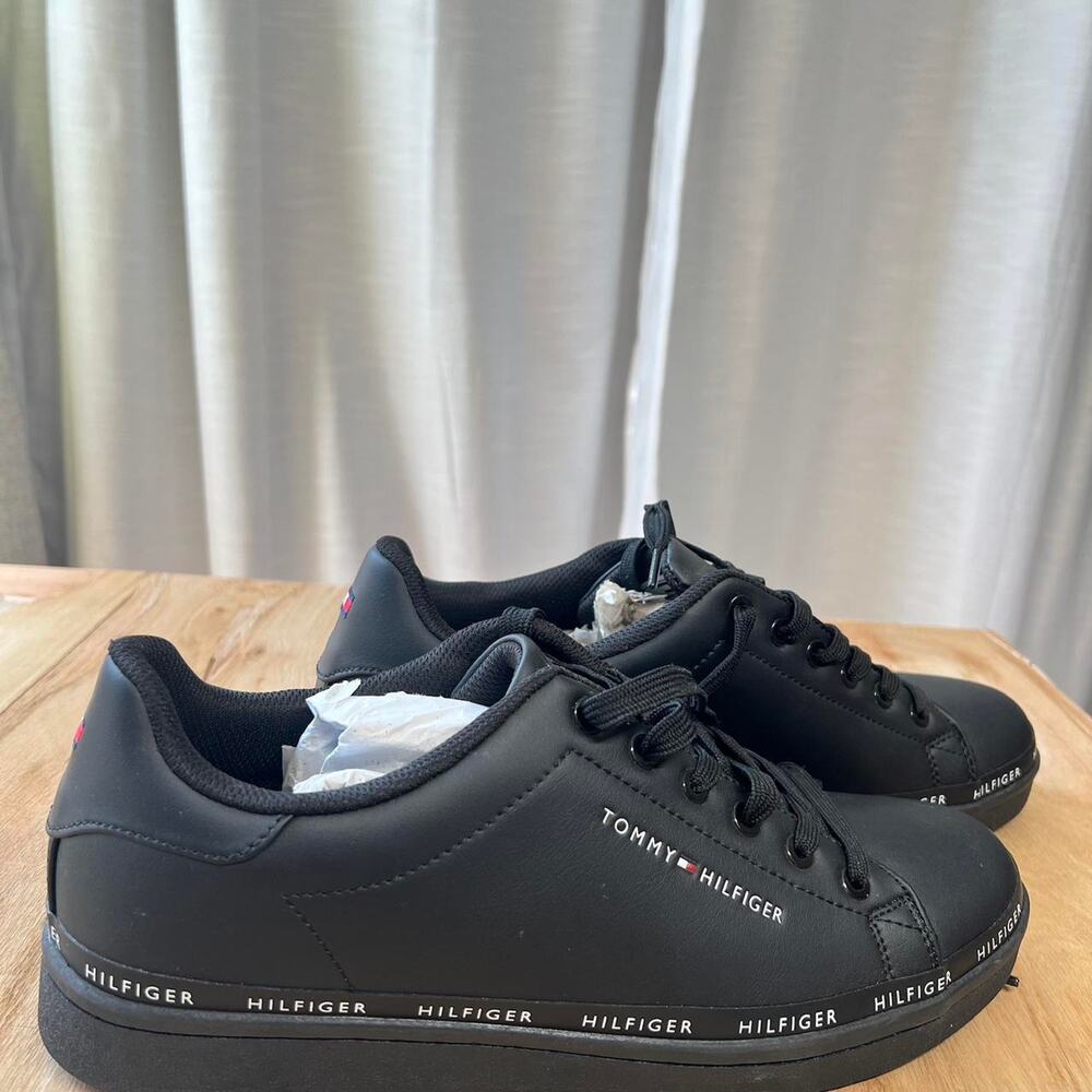 NEW Black Tommy Hilfiger Shoes Size 10.5 US Mens Sneakers